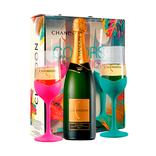 Espumante Chandon Brut 750 ml com 02 Taças